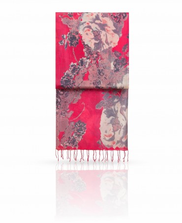 Палантин Женский S30-JEWEL.FLOWER/CORAL